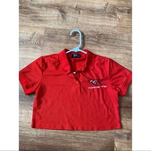 Red Corvette Crop Top